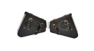 Royal Enfield GT Continental 650 Pannier Bags Pair & Mounting Rails Black - SPAREZO